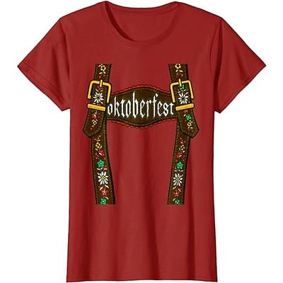 Oktoberfestbier Bayerisch T-Shirt-Ärmel Anime 3D Grafik Für Paar Herren Damen Erwachsene Oktoberfestbier Maskerade 3D-Druck Casual Image