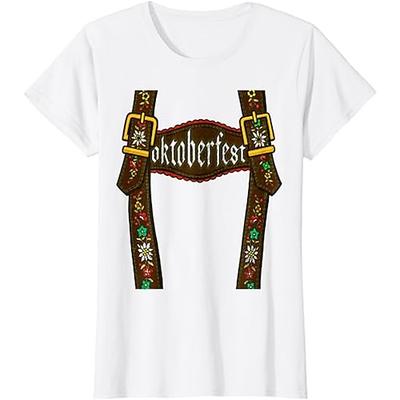 Oktoberfestbier Bayerisch T-Shirt-Ärmel Anime 3D Grafik Für Paar Herren Damen Erwachsene Oktoberfestbier Maskerade 3D-Druck Casual Image