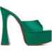 Green Dalida Heeled Sandals