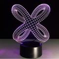 Night Light Art Knot 3D Illusion Lamp Led Night Light Abstract Graphics Acrylic Lamps Atmosphere Novelty Table Lighting Home Decor