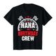 Kinder Rennwagen Nana Birthday Crew Racing Family Pit Crew Nana T-Shirt