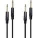 Cable Matters 2-Pack 1/4 Inch TS to TS Electric Guitar Cable (1/4 Cable) 15 Feet