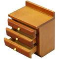 Bedside Cabinet Wood Miniature Kids Table Nightstands House Furniture Doll Child