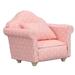 1:12 Doll House Mini Sofa High Simulation Armchair Pink White Polka Dots Dollhouse Miniature Furniture for 1:12 Dollhouse