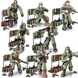8Pcs a Set Special Forces Mini Action Figure Army Men Toy Soldiers SWAT Team with Military Weapons and Accessories Gift for Boys Military Enthusiasts