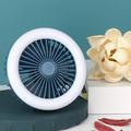 Deyared Mini Portable Fan Powerful Handheld Fan Cute Design Portable Cool Fan With USB Rechargeable Features LED Night Light Foldable Carabiner Hanging Fan on Clearance