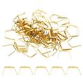 Uxcell 200Pcs 8x8mm Copper Chandelier Connector Pins Chandelier Crystal Clips Gold