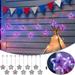 Oneshit 10 Hang Independence Day Decorative Party Supplies USA Flag Party Decoration Props Clearance Sale Night Lights Multi-color