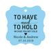 Darling Souvenir To Have and To Hold In Case You Get Cold Wedding Party Favor Hang Tags Custom Bonbonniere Gift Tags-Baby Blue-50 Tags