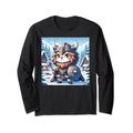 Kawaii Lion Viking: Adorable Viking Lion Langarmshirt