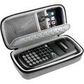 Case Compatible with Texas Instruments TI-84 Plus CE/TI-84 Plus/TI-83 Plus/TI-30XS / TI-36Pro Graphing Calculator Scientific Calculators Box for Ruler Rubber Pencil and Other- Light Grey