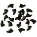 SPGIE 20pcs Soft Cat Nail Caps Pet Cat Claw Covers Paw Protective Multi-colour Silicone Material with 1 Glue(Black)L