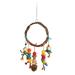 Parrot Swing Toy Colorful Logs Rattan Balls Corn Cobs Cotton Rope Pine Cones Bird Swing Chewing Toys L