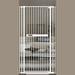 61.02 Extra Tall Cat Pet Gate 30.11-33.07 Wide Pressure Mounted Walk Through Swing Auto Close Safety White Metal Kids Dog Pet Puppy Cat for Indoor Stairs Doorways Kitchen