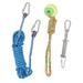 Spring Pole Dog Rope Toys Interactive Hanging Bungee Dog Toys for Medium Large Dogs 16.4ft
