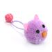 Meijuhuga 1PCS Cat Toy - Kitten Colorful Plush Mouse Head with Bell Rope Cat Toy Interactive Pet Supply Fun Toy for Cat Exercise Cute