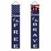 olkpmnmk 4Th of July Decorations Home Decor Patriotic Decoration And Stripes Porch Sign Let Freedom Ring 4 Of July Memorial Day Independence Day Hanging Banner Flag Patriotic Decorations Room Decor