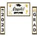 Graduation Season Banner Outdoor Decorations for Porch Party Supplies House Number Polyester Ornament