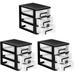 3 Pack Desk Organizer Desktop Cabinet Storage Desktop Drawers Desktop Cabinet Storage Organizer Storage Drawers Office