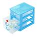 Ttybhh Holder Home Textile Storage Promotion Durable Plastic Mini Desktop Drawer Sundries Case Small Objects Clearance! Sky Blue