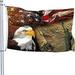 Patriotic Flags 3x5 Outdoor Vintage Bald Eagle American Flag Large We the People Flags With Grommets Big Rebel Constitution 4th of July Banner for Truck Outside