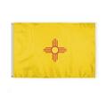 AGAS New Mexico State Flag 4x6 Ft - Double Sided Reverse Print On Back 200D Nylon - Brass Grommets Stitched Edges Fade Proof Sharp Vivid Colors - State of New Mexico Flag Banner