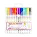 36Ml Marker Pen for Highlight New Double Line Self-Outline Marker Pen Set Glitter Gel Markers Colorful Markers Art Pens for Drawing Greetin on Clearance Pens Gel Pens Pilot G2 Pens 0.7