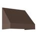 Awntech 4.375 ft New Yorker Fixed Awning Acrylic Fabric Brown