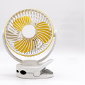 3600mAh Battery Operated Clip On Fan with Hanging Hook Super Strong Airflow 4 Speeds Sturdy Clamp Timer for Desktop Tent Treadmill Golf Cart Hurricane Camping----White