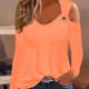 Solid Ring Detail Crew Neck T-shirt, Casual Cold Shoulder Long Sleeve Top For Spring & Fall, Women's Clothing