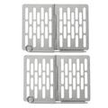 2pcs Foldable Grill Grate Multi-purpose Barbecue Grill Stainless Steel Bbq Grill Net For Outdoor Bbq