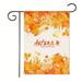 Happy Fall Garden Flag Maple Leaves Pumpkins Seasonal Autumn Farmhouse Yard