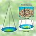 Pretxorve Bird Bath Hot Melt Glass Bird Bath Colorful Glass Bird Feeder Outdoor Courtyard Glass Bird Feeder Multicolor