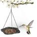 CELNNCOE Bird Feeder Hanging Bird Feeder Bird Feeder Hanging For Garden Yard Outside Hanging Bird Feeder Tray - Metal Mesh Platform Feeders For Birds Bird Feeder E