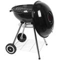 Mother s Day Sales - Portable Charcoal Grill Outdoor 18 inch Barbecue Camping BBQ Grill Heavy Duty Round BBQ Smoker Cooking Enamel Stove with Wheels
