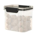 VALSEEL Organization and Storage Miscellaneous Grains Barley Noodle Storage Jar Nut Candy Dry Storage Jar Transparent Buckle Dry Storage Jar