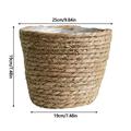 olkpmnmk Plant Pots Planters for Indoor Plants Flower Pots Cover Storage Basket Plant Woven Basket Planter Straw Flower Pot Flower Pots Gardening Supplies