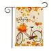 Happy Fall Garden Flag Maple Leaves Pumpkins Seasonal Autumn Farmhouse Yard