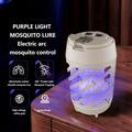 Oneshit Led Photocatalyst Pure Physical Mosquito Killing Lamp Mini Household Indoor Purple Light Full-automatic Mosquito Catcher Household Outdoor Camp Spring Clearance Mosquito Repellent White