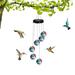 CELNNCOE Wind Chimes Hummingbird Feeders for Outdoors Hummingbird Wind Chimes Wind Chime Hummingbird Feeder Hummingbird Feeders for Outdoors Hanging Hummingbird Wind Chime Feeder Garden Decor