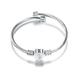 JilgTeok Bracelets for Women Clearance 26 Letters Stainless Steel Wire Bracelet Heart-shaped Bracelet Mothers Day Gifts