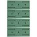 Wall-mounted Socket Plug-in Row Storage Rack Free Punching Board Router Holder Green 4pcs Surge Protector Power Strip