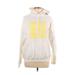 Fanjoy Pullover Hoodie: White Graphic Tops - Women's Size Large