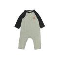 Baby Gap Short Sleeve Onesie: Gray Bottoms - Size 6-12 Month