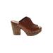 Kork-Ease Mule/Clog: Clogs Platform Bohemian Brown Print Shoes - Women's Size 9 - Open Toe