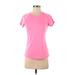 C9 By Champion Active T-Shirt: Pink Solid Activewear - Women's Size 5