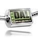 Neonblond Charm Airportcode DAL Dallas Love Field TX 925 Sterling Silver Bead