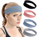 5 Pack Workout sweatbands for Women Head Sport Hair Bands for Women s Hair Non Slip Moisture Wicking Headband for Running