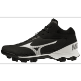 Mizuno Mizuno Wave Lightrevo Tpu Men s Molded Mid Baseball Cleat Size 8 Black-White (9000)