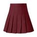 YUUAND Dresses for Women 2024 Clearance Fashion Waist Skirt High Fashion Pleated Waist Women s Casual Slim Skirt Tennis Skirt Mini Dress